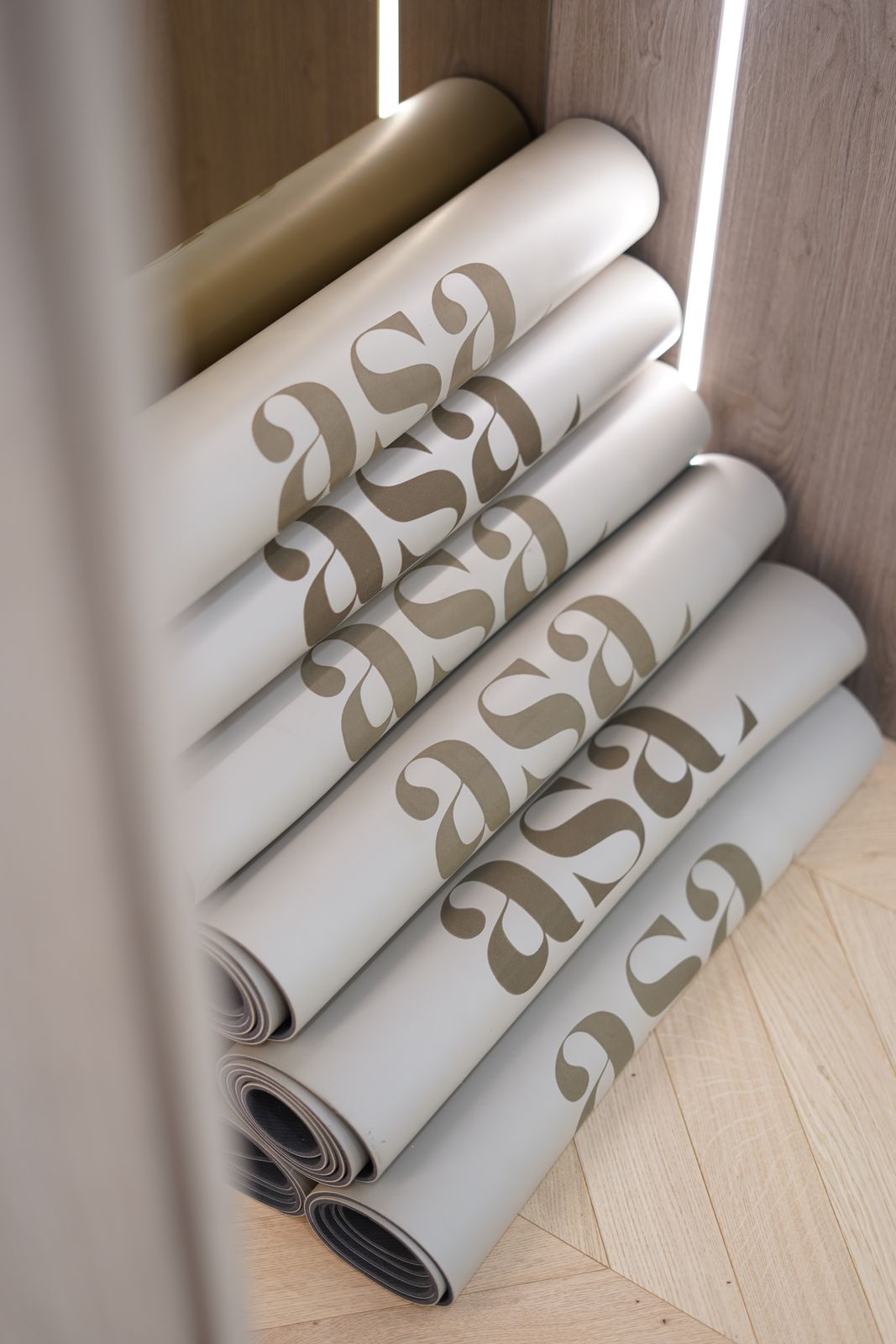 ASA branded yoga mats